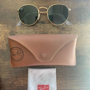 Ray-Ban Round Metal Gold/Green Standard size